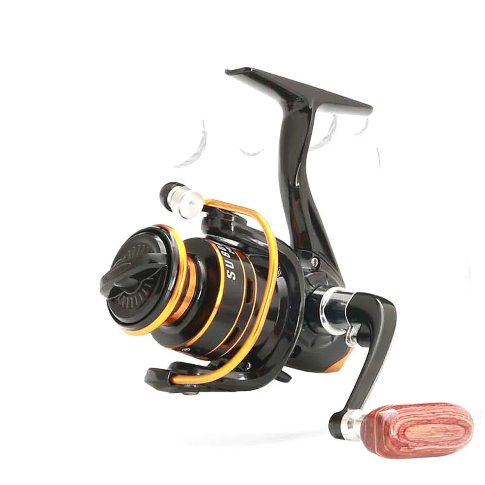 Mini carrete de pesca giratorio, bobina de Metal de 6KG, potencia máxima de arrastre, señuelo de hielo de invierno, rueda pequeña de pesca de agua salada y agua dulce para exteriores - imagen 5