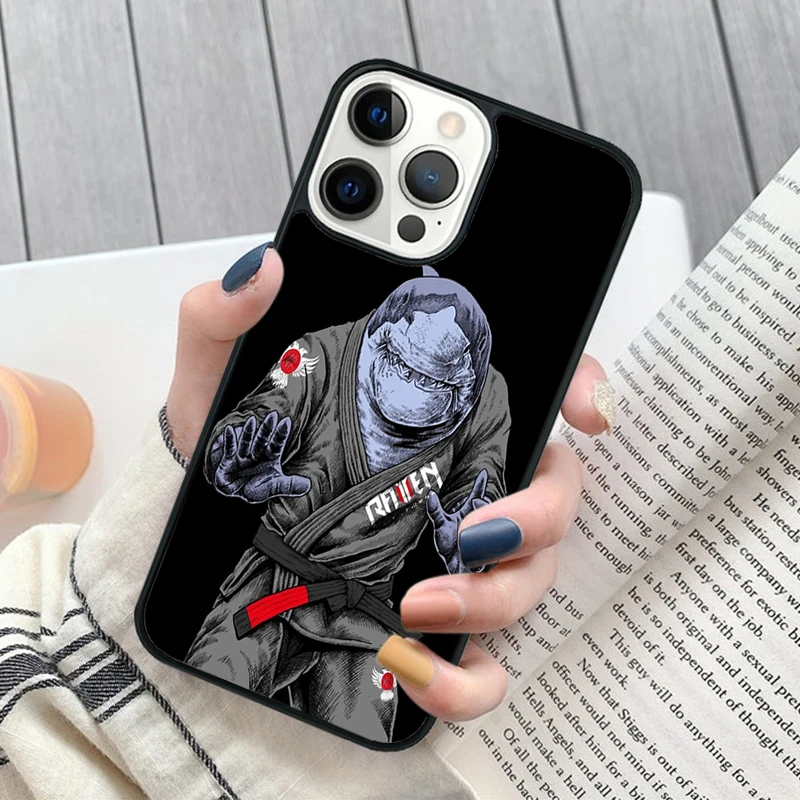 Funda de teléfono con diseño de BJJ vista frontal
