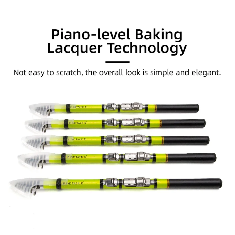 Cañas de pescar telescópicas de 3m, caña de pescar portátil de viaje, color blanco roca, caña de pescar telescópica con mango de corcho, suministros de pesca - imagen 5