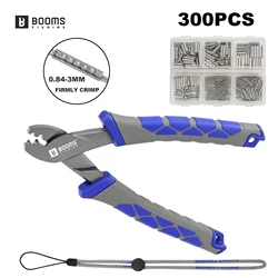 Booms Fishing XW41 Alicates de crimpado monobarril con cordón