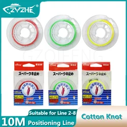ZYZ Cordset Nudo de algodón – Tope de línea para pesca en roca