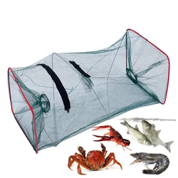 1 Uds. Red trampa de pesca plegable, peces, camarones, pececillos, cangrejos, cebos, trampa de malla fundida, redes de pesca automáticas