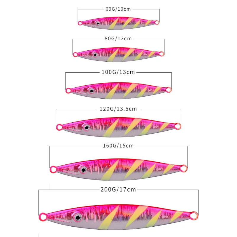 Señuelo cebo duro luminoso pesca en el mar pinturas vibratorias azul costero Artificial barco de agua salada cuchara para Pike Jigs suministros - imagen 4