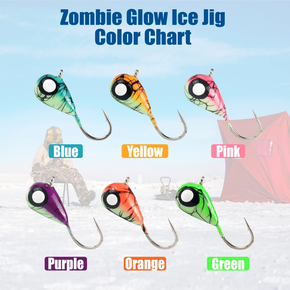 Hayabusa Elite TG Jigs Hielo UV - Material DIY para Perca - imagen 5