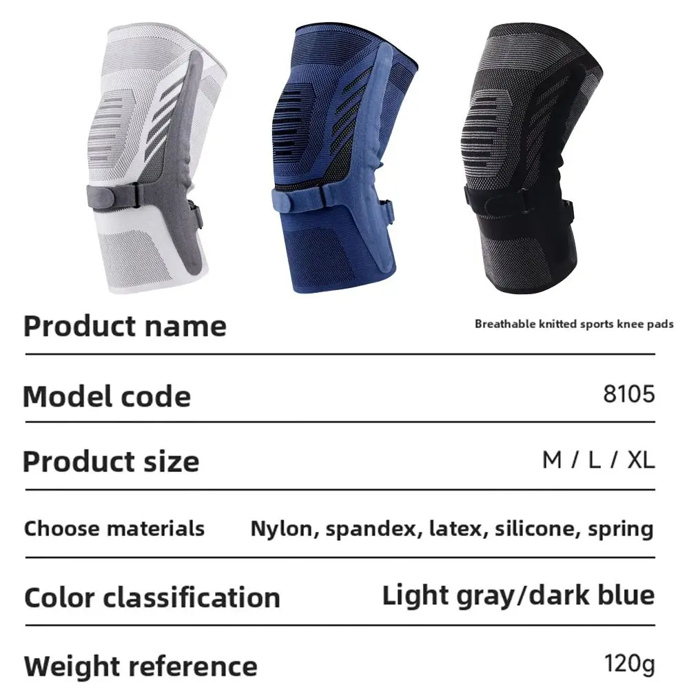 1/2 Uds rodillera ajustable manga de compresión rodilleras elásticas presurizadas rodillera soporte Fitness voleibol rodillera hombres mujeres - imagen 5