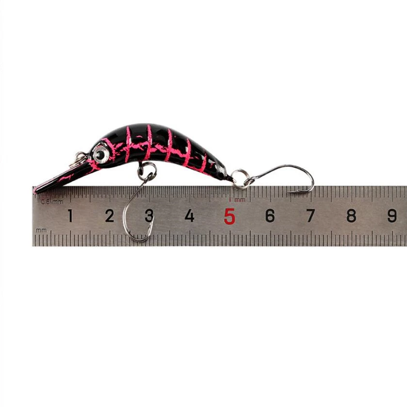 Señuelo de pesca de pececillo que se hunde, 5cm, 2,5g, Mini cebo duro Artificial, anzuelo afilado, Lucio, Crankbait, Wobblers, aparejos de trucha, 1 Uds. - imagen 5
