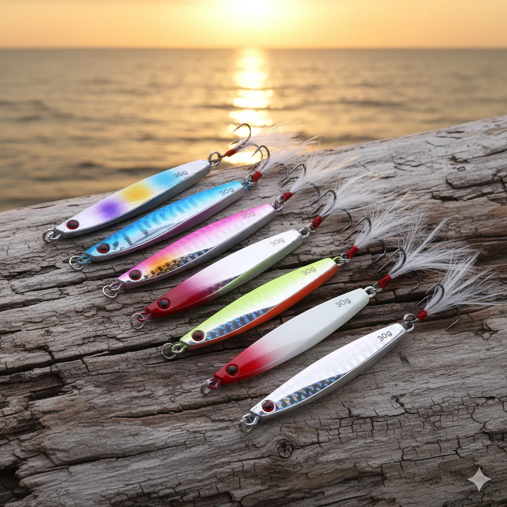 Señuelo Metal 30g 6,8cm – Hundimiento reflectante orilla lubina caballa lucio - imagen 4