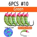 6pcs Green 10