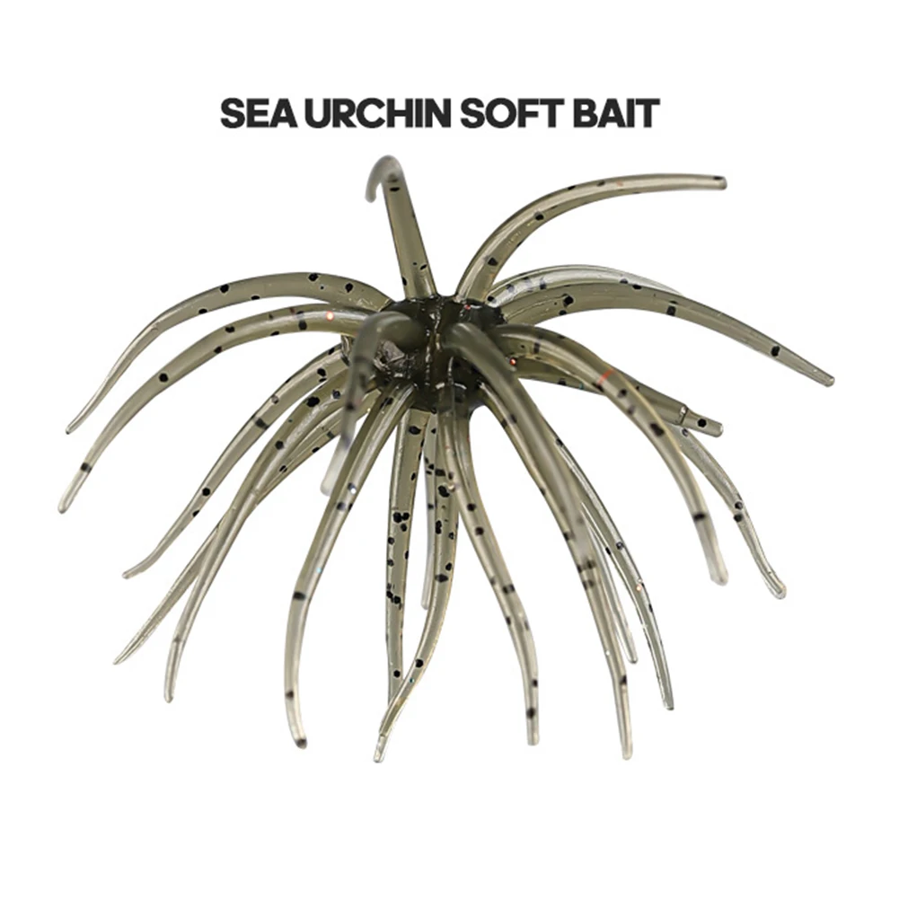 Señuelos de pesca de erizo de mar, cebo de gusano biomimético, viajes de pesca, señuelo de pez objetivo, flexibilidad de pesca de carpa - imagen 5