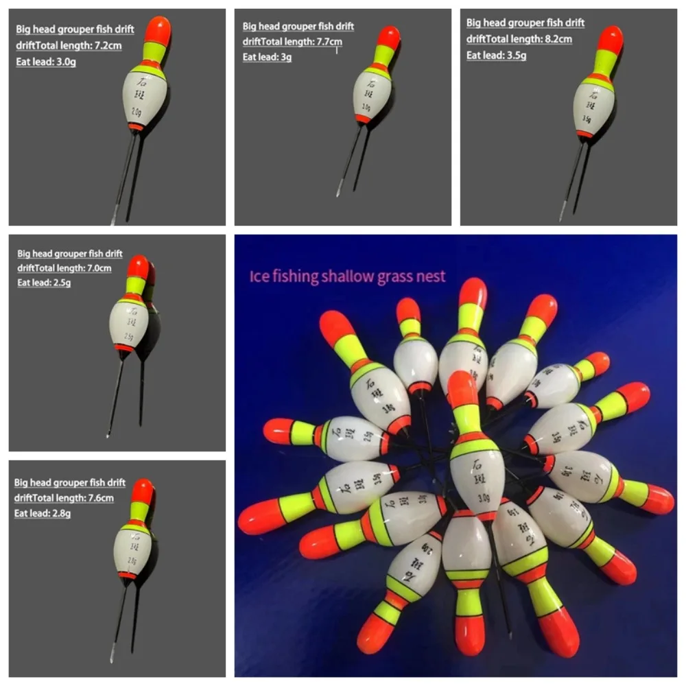 Flotadores de madera de Balsa de cola larga, duraderos y gruesos, exquisitos flotadores de madera de pesca de varios tamaños, accesorios de pesca
