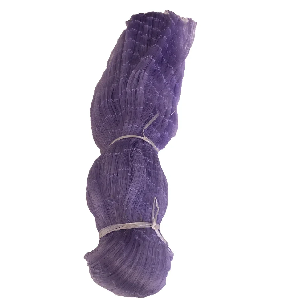 Red de pesca de nailon monofilamnet, productos semiacabados, red de enmalle de pesca azul, línea de espesor de 0,35mm-0,5mm, tamaño de malla 30mm-45mm - imagen 2