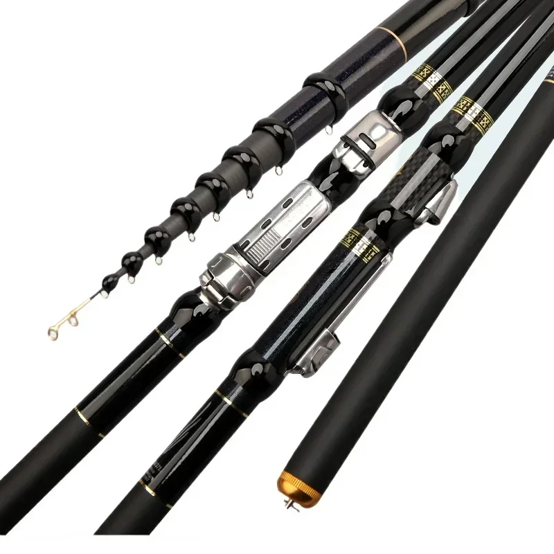 Caña telescópica carbono ultraligera para pesca en corrientes - imagen 4