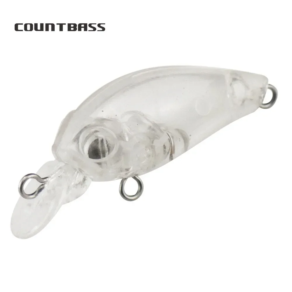 Countbass 10 Uds. Señuelo duro en blanco que se hunde 35mm/1,4 "3g/0,1oz Crankbait, cebos de pesca sin pintar, Wobblers, cebos duros en blanco
