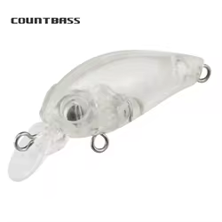 Countbass 10 Uds. Señuelo duro en blanco que se hunde 35mm/1,4 "3g/0,1oz Crankbait, cebos de pesca sin pintar, Wobblers, cebos duros en blanco