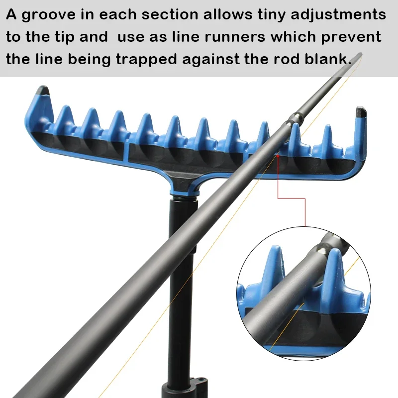 Herramienta para Fihsing de carpa, 19,8 cm, alimentador azul, M3/8, accesorios de aparejos de pesca de carpa, 1 unidad - imagen 4