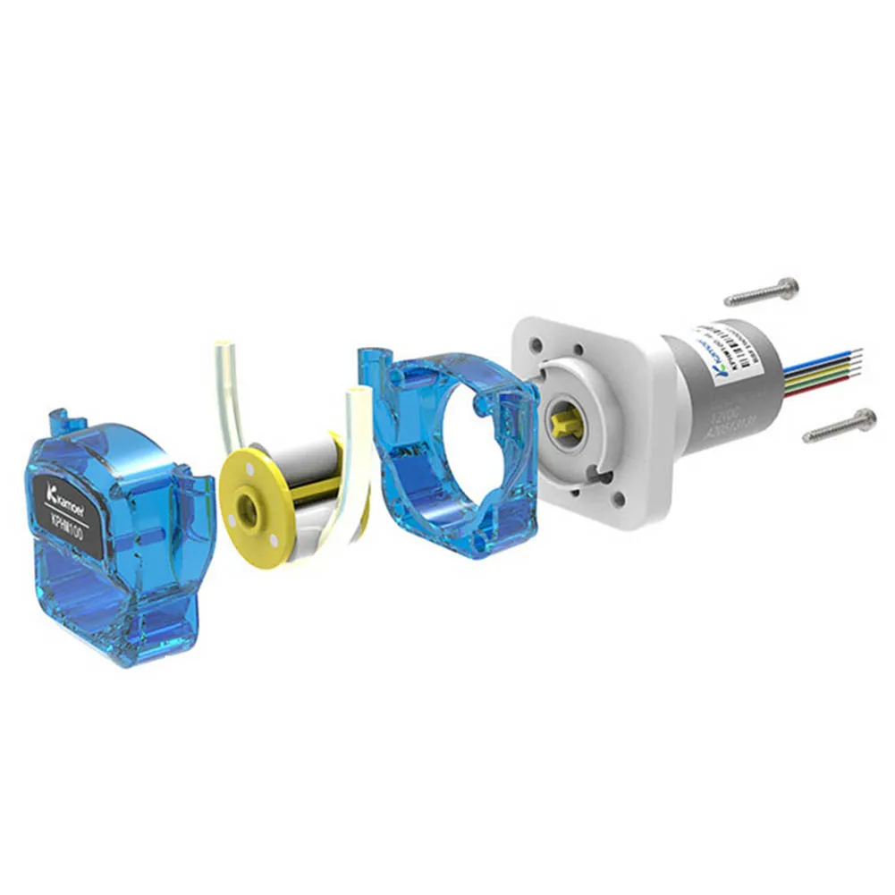 Bomba dosificadora peristáltica pequeña de 12V y 24V CC, Micro bomba de agua líquida silenciosa autocebante, tubo BPT para laboratorio, bomba de 12V CC - imagen 4