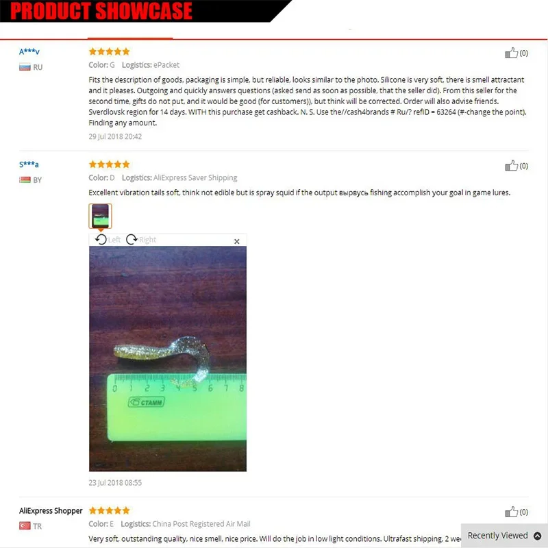 Señuelos de pesca blandos Wobblers, 5 uds., 6cm, 1,8g, gusano, cola en espiral, olor a sal, cebo de silicona, carpa artificial, lubina, aparejos de señuelo - imagen 5