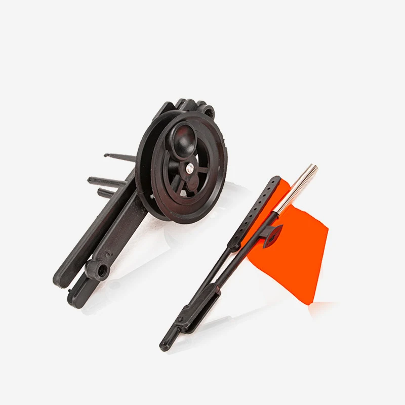 WEIHE 1 Uds bandera de pesca en hielo de invierno B mesa de pesca triangular plegable negra caña de pescar en hielo portátil - imagen 3