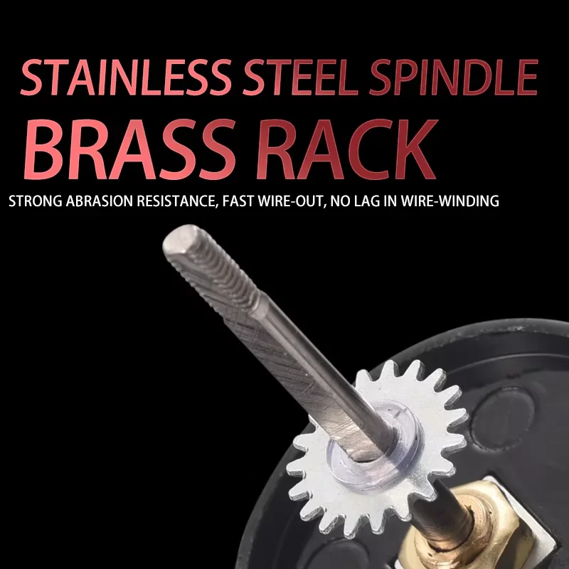 Carrete totalmente metálico Lizard SERT, cuerpo principal de alta resistencia, rodamiento 13 + 1, relación de velocidad 5,0:1, carrete giratorio con perilla redonda - imagen 4