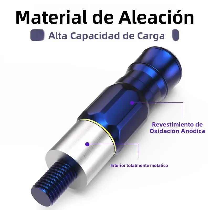 Adaptador de cabeza de red de aterrizaje para niños, conector de cabeza de red de instalación rápida antirotación, accesorios de pesca, interfaz Universal de 8mm - imagen 5