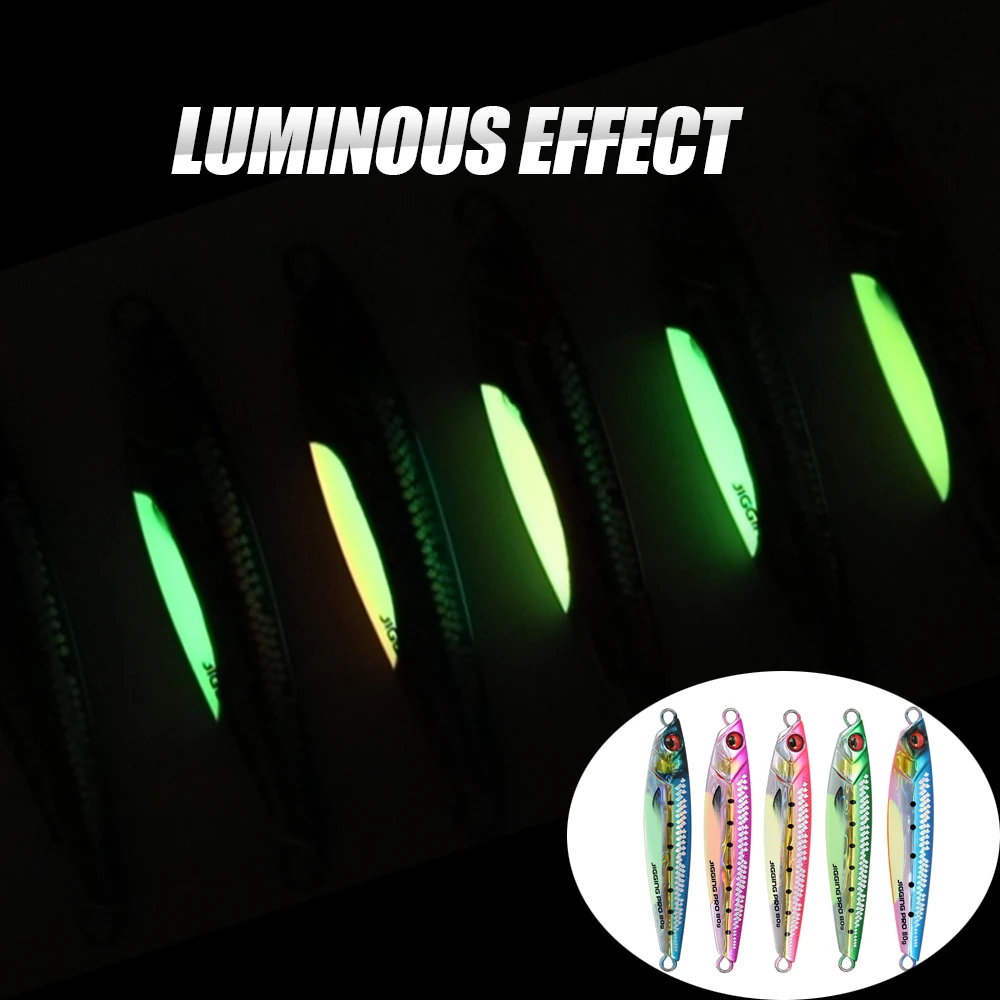 JIGGING PRO 40g 60g 80g señuelo de Jigging Shore impresión 3D escala Real plantillas de Metal de fundición larga señuelo de pesca - imagen 3