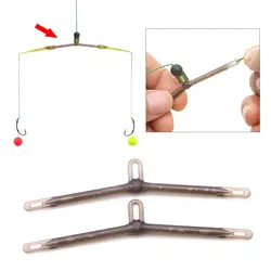 Accesorios de pesca de carpa, aparejo de pelo Leger Boom, mangas de varilla antienredos para cebo, Boilie, anzuelo de pesca, aparejos alineadores de línea, 10 Uds.
