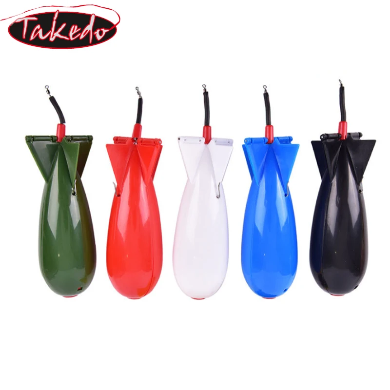TAKEDO-Método de pesca de carpa, alimentador de cohetes, cebo de bomba Spod, soporte de cebo flotante de carpa, lanzamiento para pesca de carpa - imagen 5