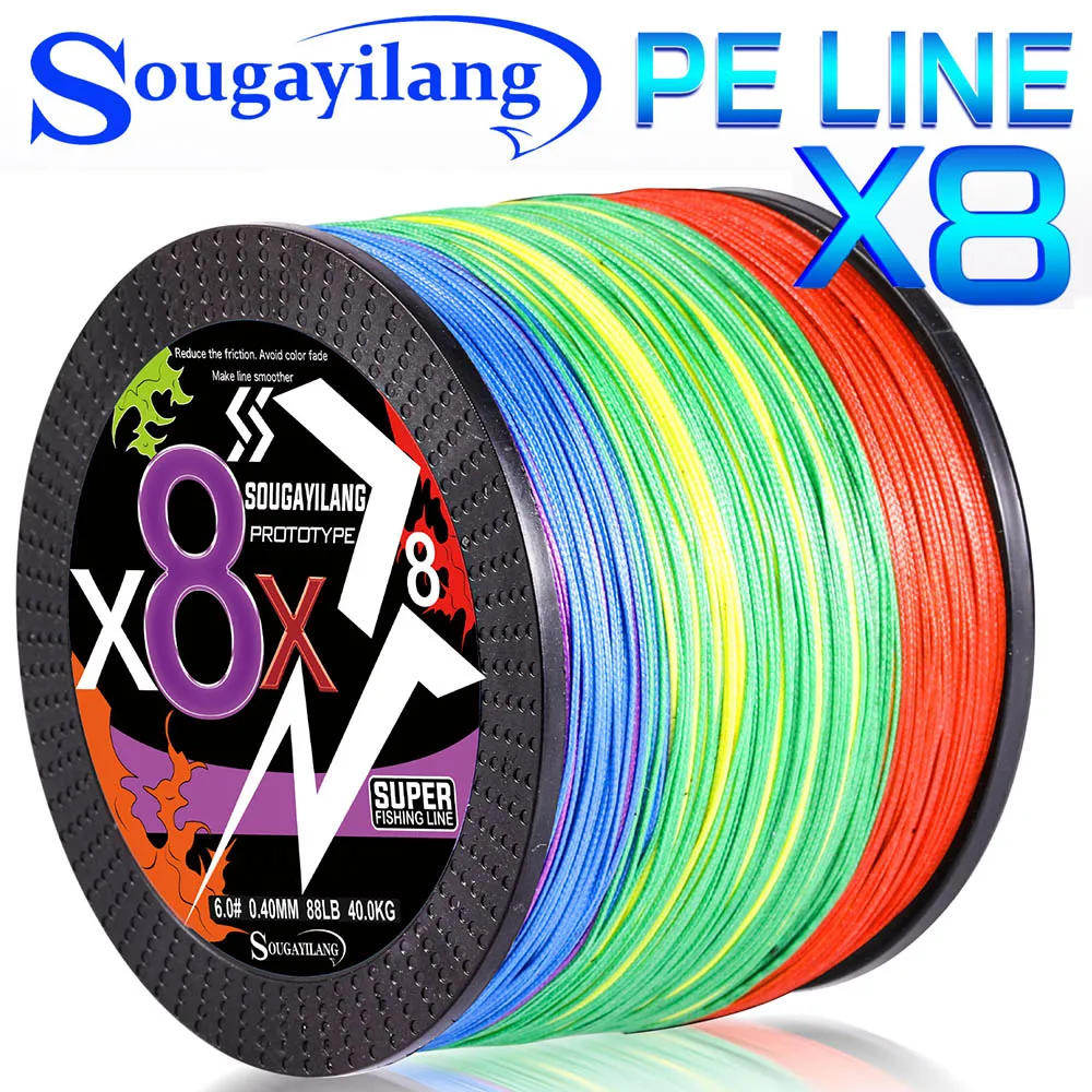 Sougayilang Línea Trenzada 8 Hilos – Multifilamento PE Universal