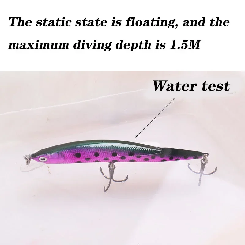 Juego de Señuelos de Pesca con cebo duro láser, 1 o 5 uds., con anzuelo, Wobblers, Crankbait, cebo duro Artificial, aparejos de Pesca - imagen 5