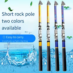 Alimentador de caña de pescar para carpa, fibra de carbono dura, portátil, duradero, Softail, poste de viaje telescópico ultraligero, 1,5/1,8/2,1/2,4/3M