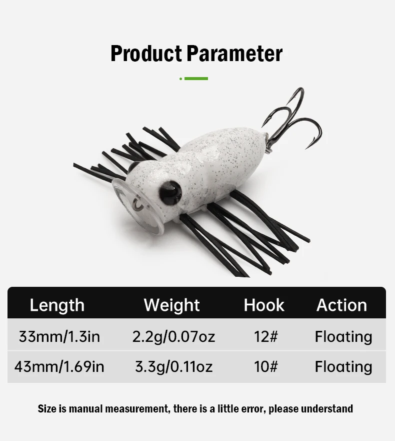 LEYDUN MicroBug señuelo topwater en agua
