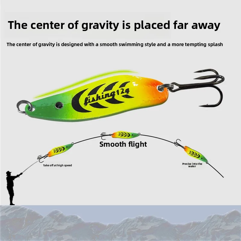 10 unids/set 5g/8g/12g colorido en forma de S brillo plantilla de Metal cuchara Spinner señuelo de pesca Wobbler cebo conjunto con caja de aparejos de pesca Kit - imagen 3