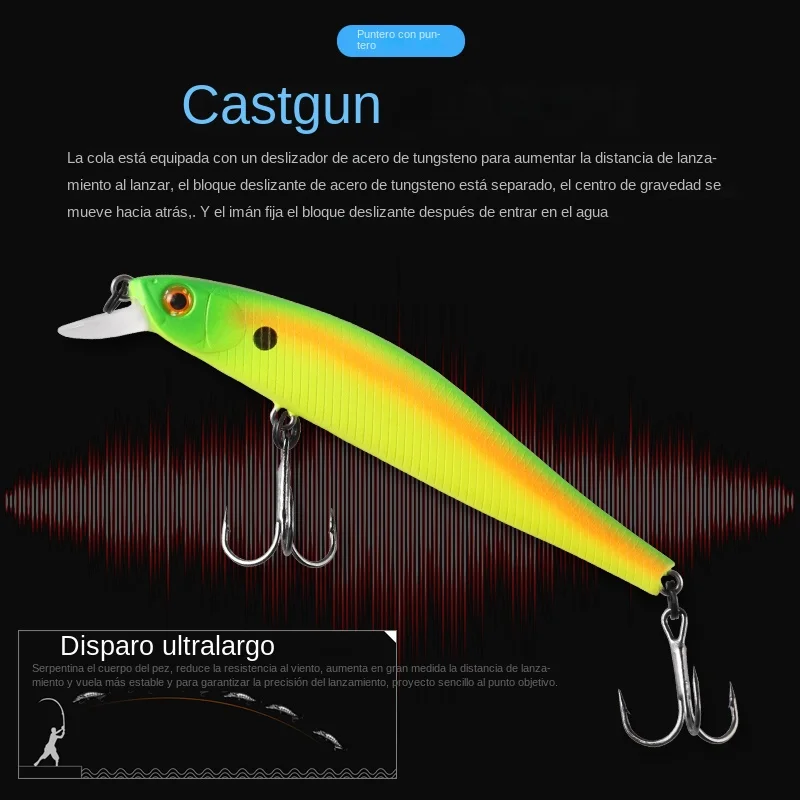 BEARKING 9cm 10g equipo de pesca caliente Shone SP señuelos manivela de pececillo, sistema de peso magnético de tungsteno cebo wobbler isca artificial - imagen 4