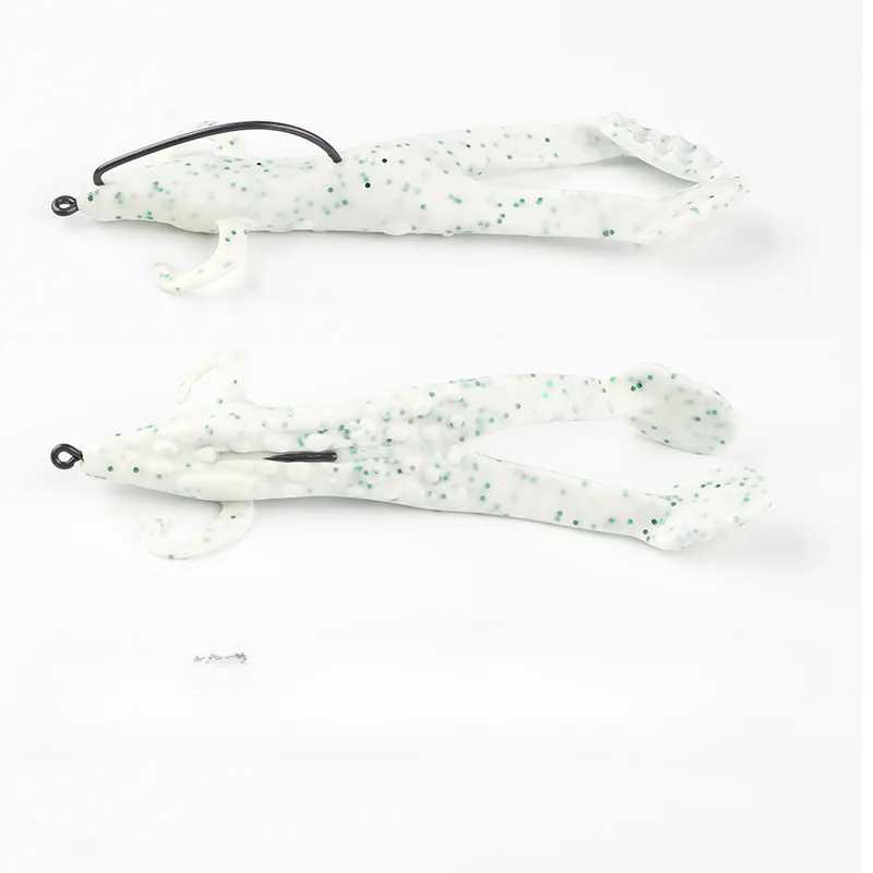 Señuelos blandos de piezas, cebo de silicona de 105mm y 12,1g, simulación de rana, Swimbait, Jigging Artificial, aparejos de pesca - imagen 2