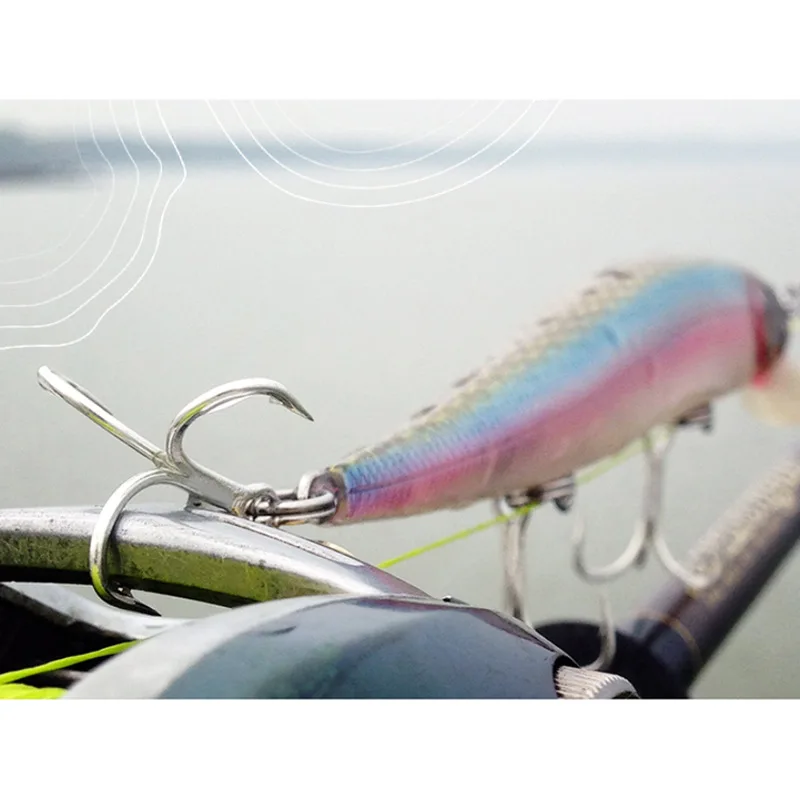 Mustad-anzuelos triples de acero alto en carbono, anzuelos de pesca de agua salada, 4X Strong 6 #-2/0, 36330NP - imagen 3