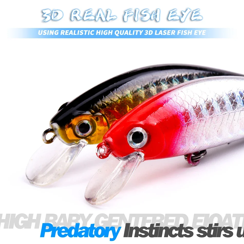 MOOKZZ-señuelo de pesca flotante MINnow ML-026F, 50MM, 6,5G - imagen 3