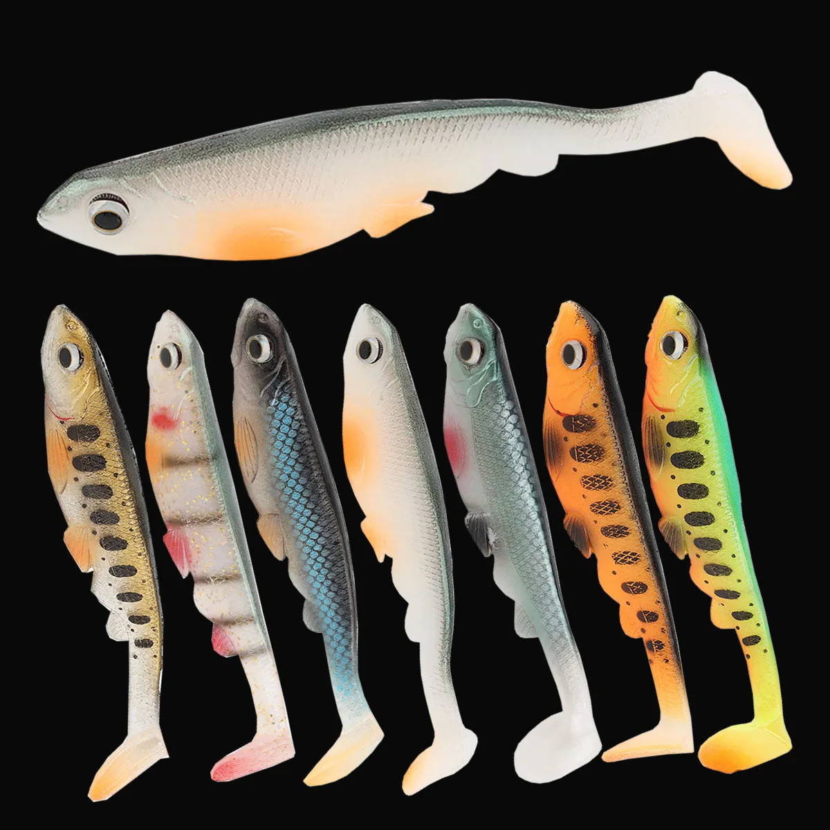 2 uds Weedless Shad Swimbait 16cm 33,5g cebo suave cola de paleta señuelo Artificial señuelo de pesca de agua salada lubina perca Zander Glide Bait - imagen 3