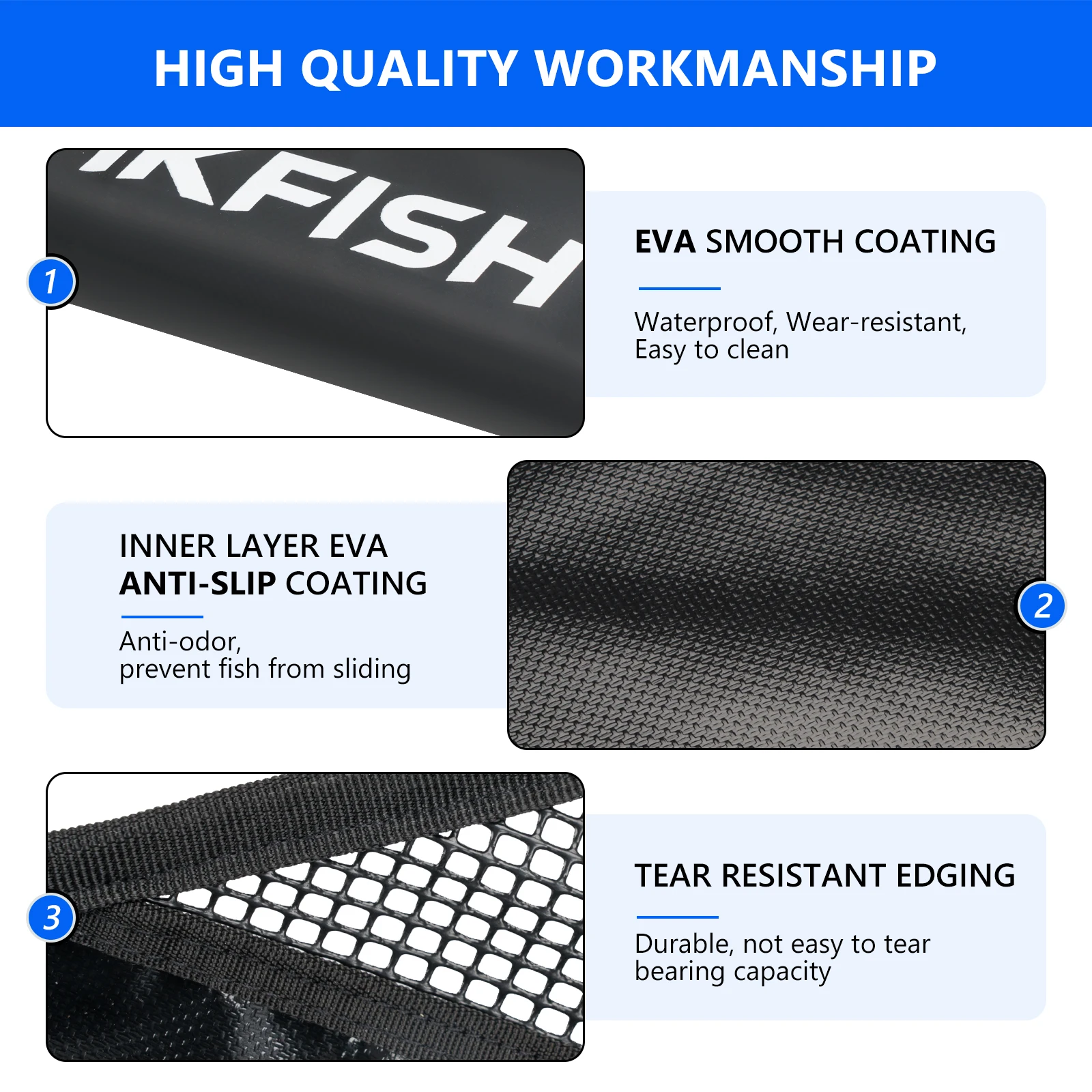 THKFISH Fish Weigh Sling Bag Fishing Unhooking Weigh Sling Bag Digital Scale Protections Mat Weigh Fishing Sling Landing Mat - imagen 4