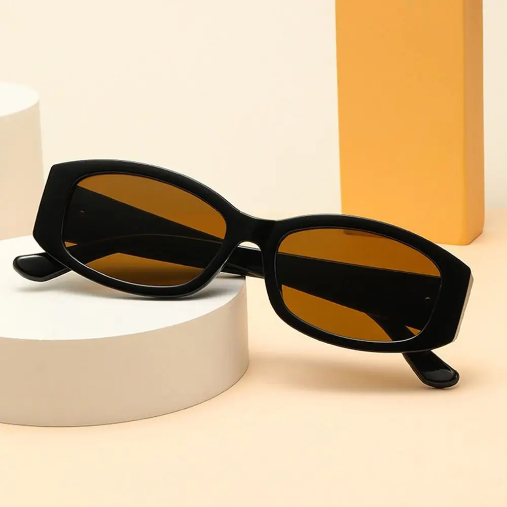 1pc gafas de sol de montura pequeña ovaladas de moda gafas de sol únicas de moda para mujer protección UV400 gafas de verano para mujeres y hombres - imagen 2