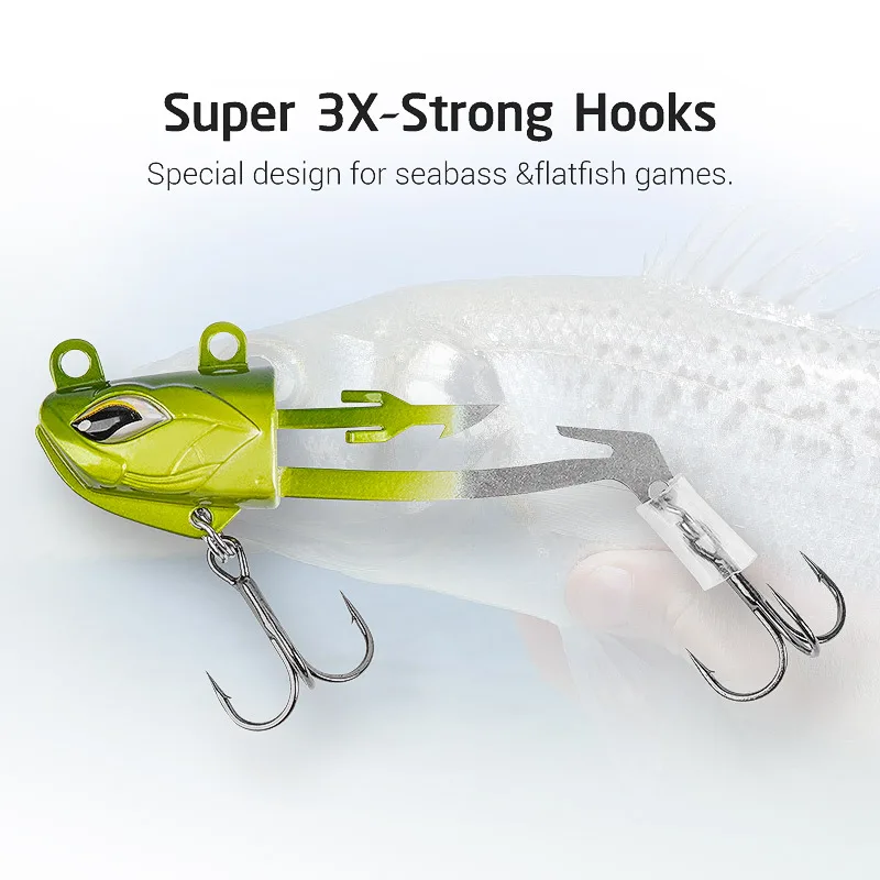 Señuelo suave Noeby-Vibration Jig Head T T Tail, anzuelo Jighead, Wobblers de pez plano de lubina, aparejos de pesca, 7,5 cm, 21 g, 9 cm, 28 g - imagen 5