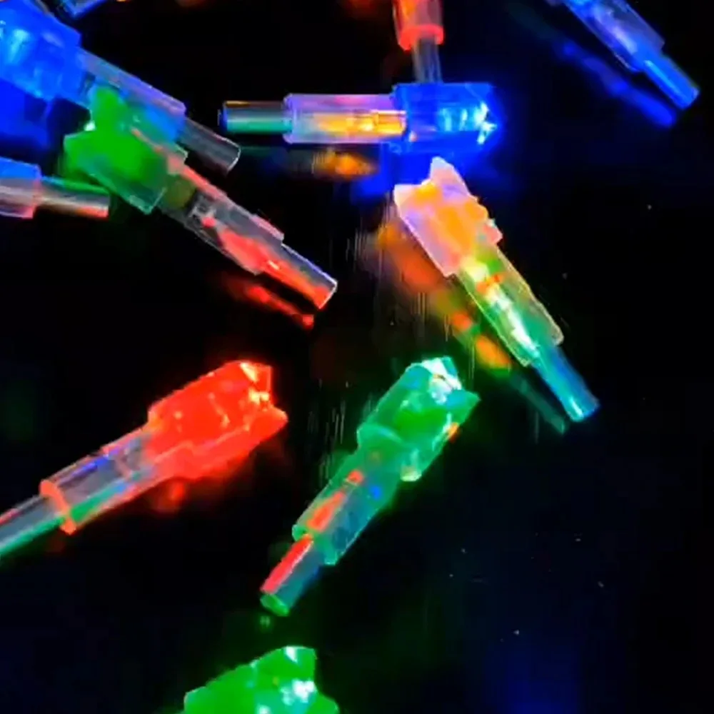 Accesorios ID6.4mm flecha iluminada Nock alta visibilidad caza LED flecha Nocks ballesta tiro con arco Nocks - imagen 3