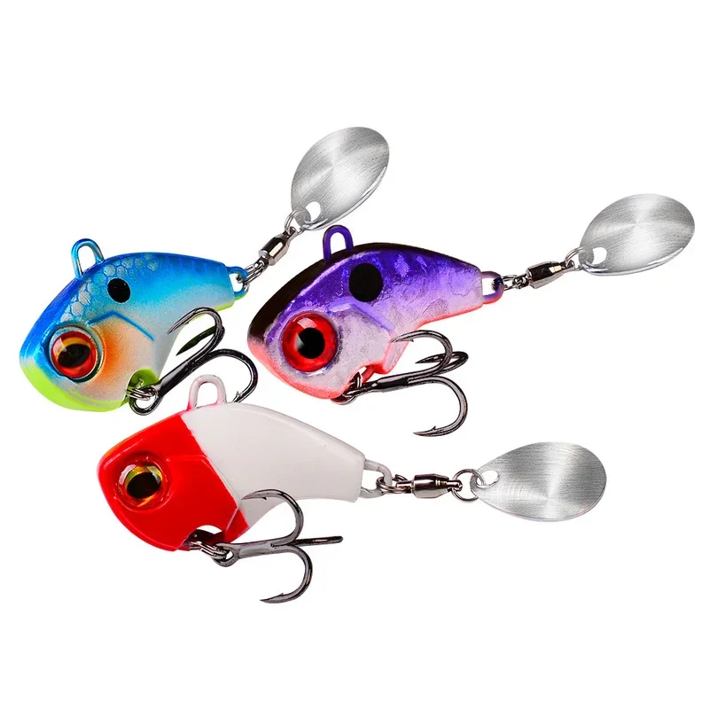 Señuelos giratorios de Metal para pesca, cebo giratorio VIB con vibración, cuchara, 6g, Jigs, trucha, aparejos duros de pesca de carpa, 1 ud. - imagen 5