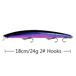 3 uds nuevo láser grande 18CM 24G Swimbait pececillo falso duro 3D pececillo biónico Wobblers Crankbait artificiales Pesca