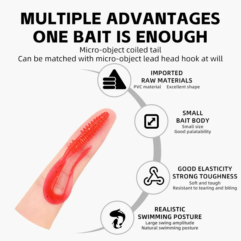 Señuelo blando Meredith Mad Wag 75mm - imagen 2