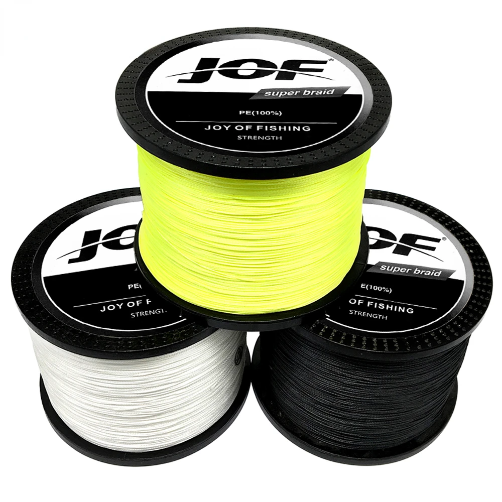 JOF-sedal de pesca de 500/1000M, hilo trenzado de PE fuerte, multifilamento duradero, accesorios de pesca en mar y agua salada, 18-78LB - imagen 3