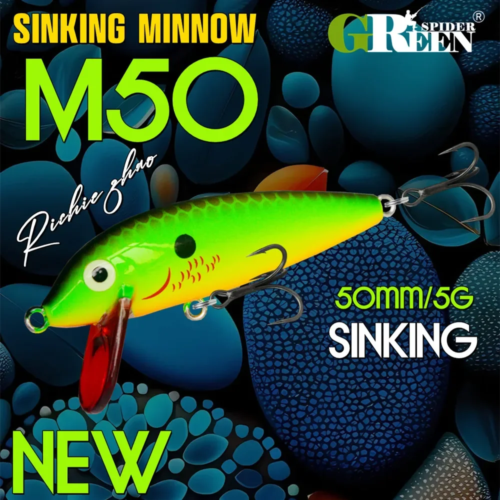 Señuelo Jerkbait Minnow hundido – Cebo duro para lucio, perca y trucha - imagen 2