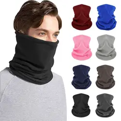 Calentador de cuello de felpa a la moda, forro grueso, bufandas para el cuello a prueba de viento, máscara facial que mantiene el calor