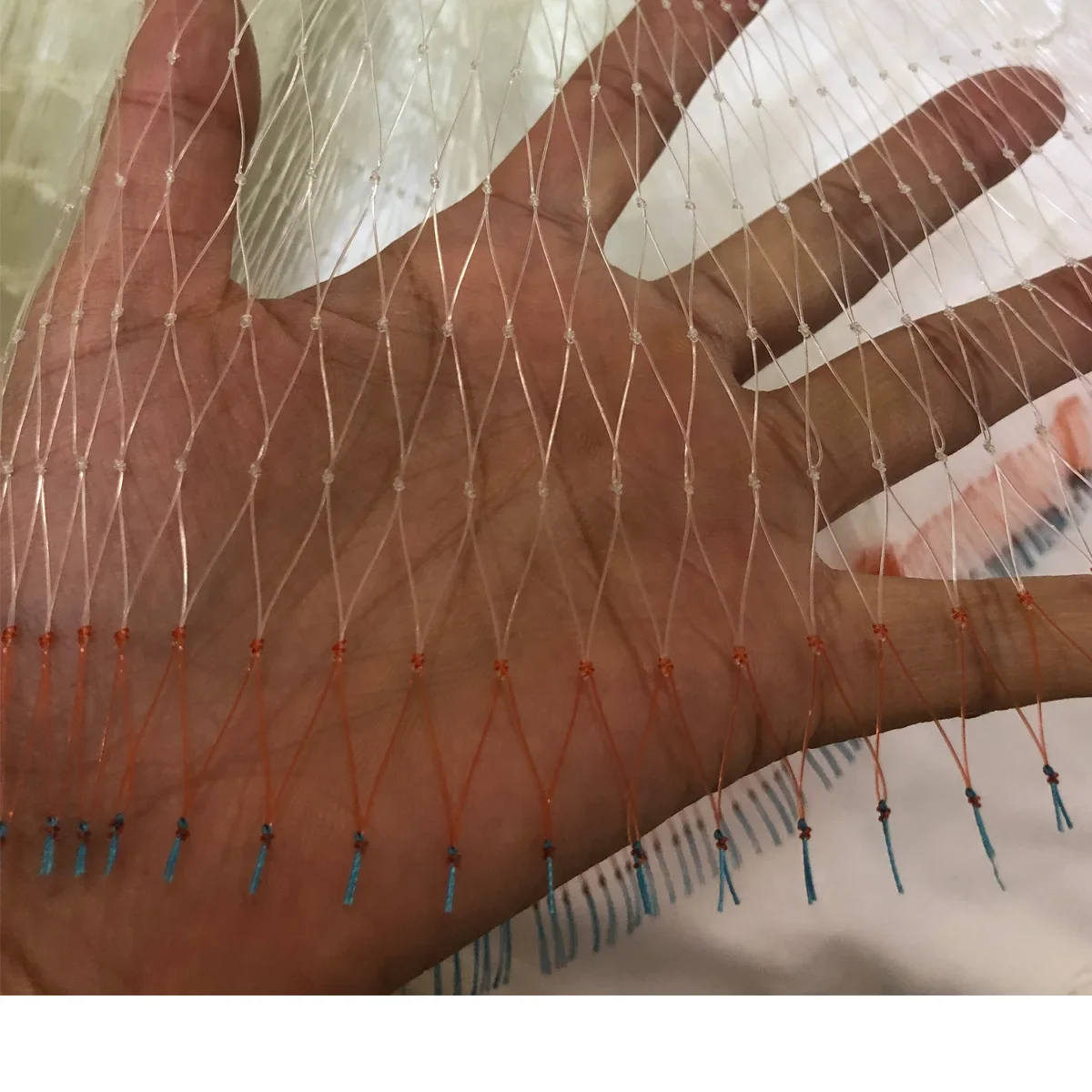 Hilo de red fundido semiterminado, 3,3mm de altura, 5,3 m-0,33 m, red de tiro, Red de nailon monofilamento, accesorios de pesca, red fundida para pesca - imagen 5