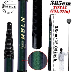 MBLN Red de aterrizaje telescópica 3,85m – Aro 45 cm camaleón