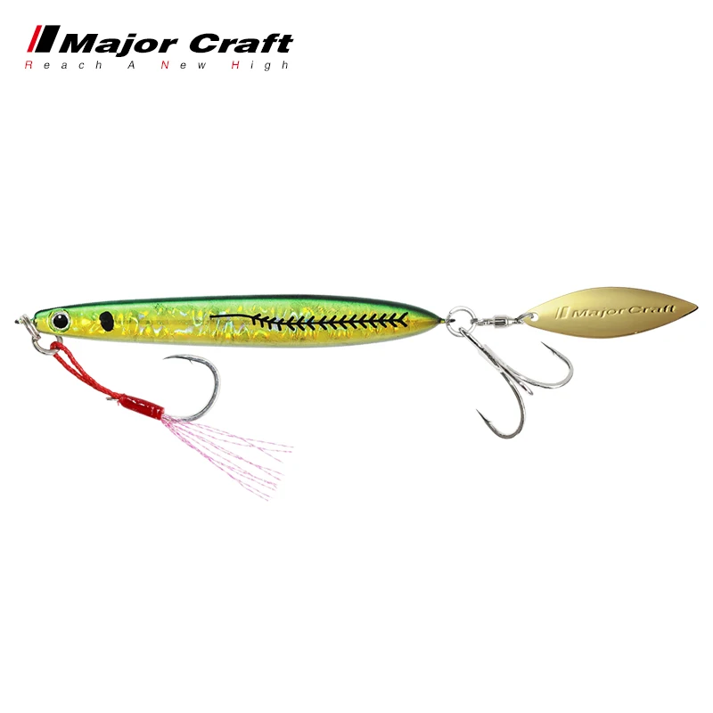 Majorcraftssea-Cebo de placa Lua de tiro ultralargo, MAKI-JET de marca de caballo de 60g con lentejuelas, cebo falso, pez de plomo - imagen 2